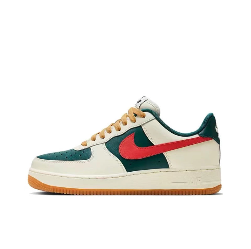 Nike Air Force 1 Low Branco Verde Vermelho