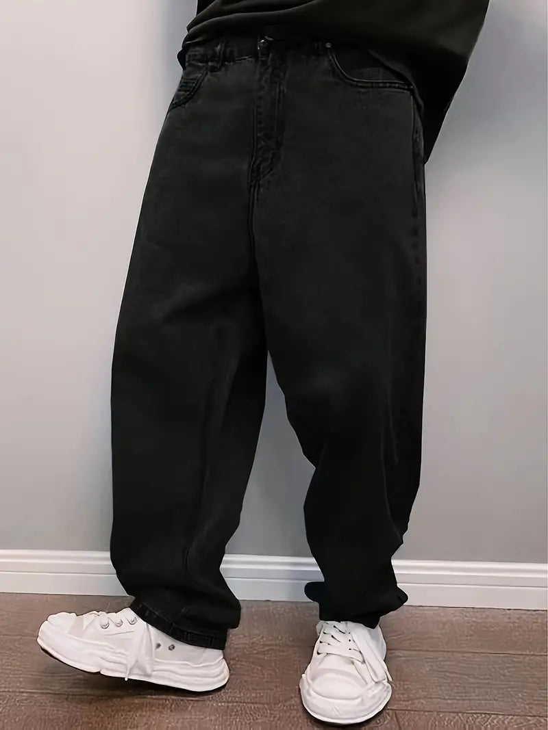 Calça jeans masculina preta