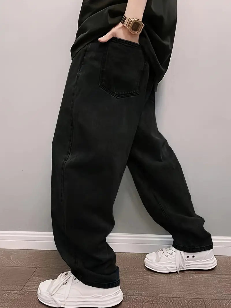 Calça jeans masculina preta