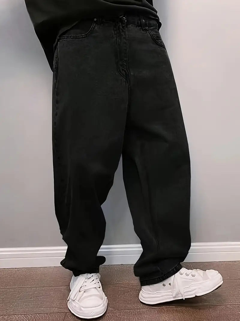 Calça jeans masculina preta