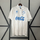 Camisa Cruzeiro Retrô Finta Coca-Cola Branca 93/94