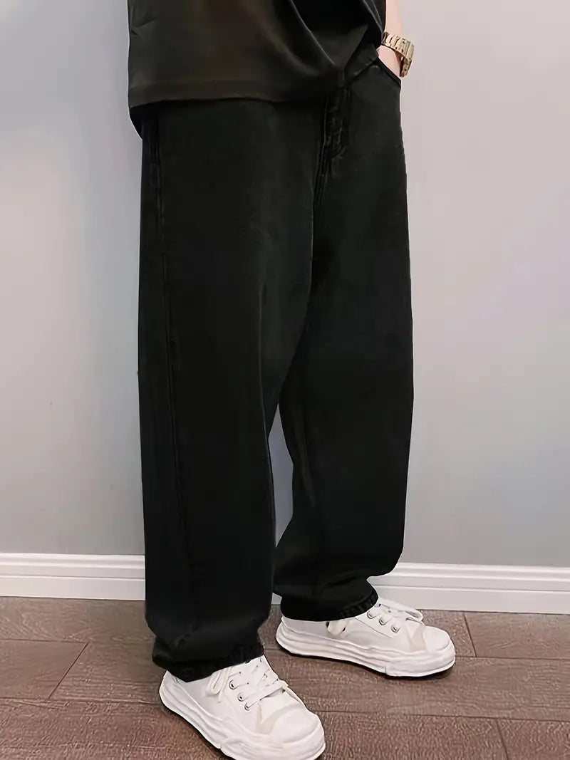 Calça jeans masculina preta