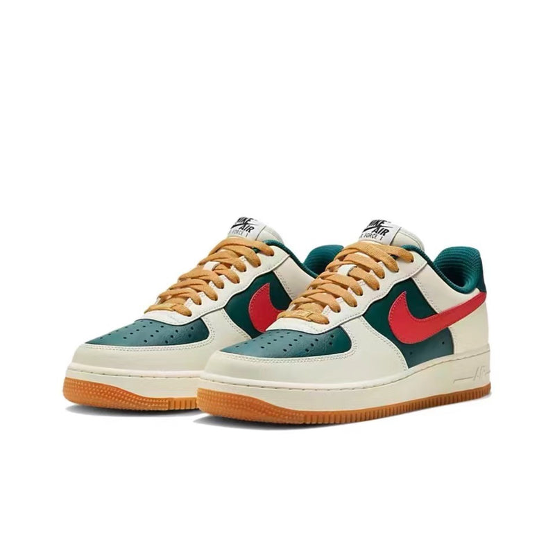 Nike Air Force 1 Low Branco Verde Vermelho